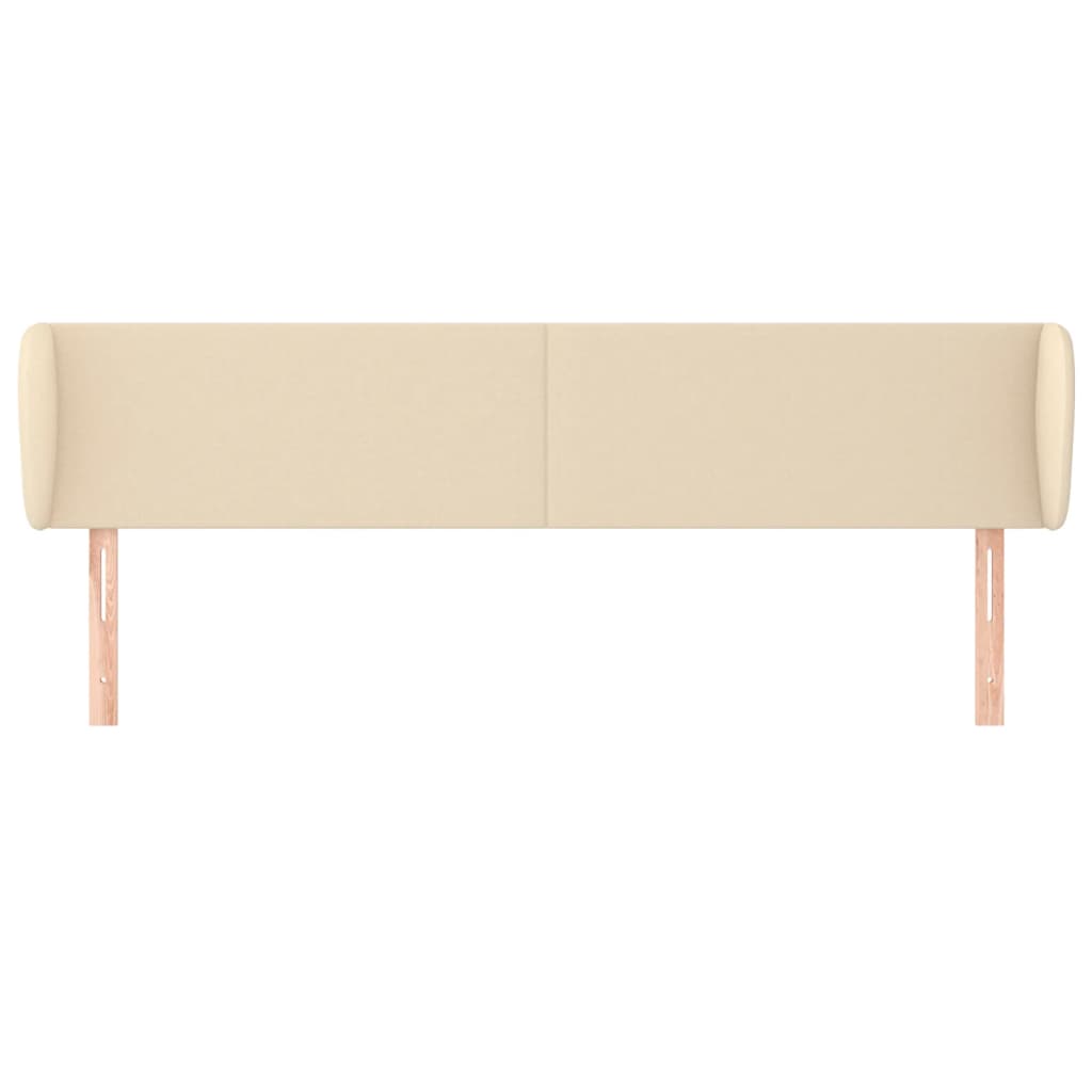 Kopfteil mit Ohren Creme 183x23x78/88 cm Stoff